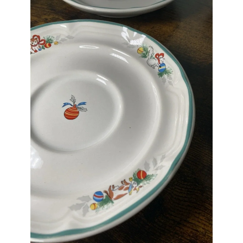 International Country Christmas Saucers 6.25